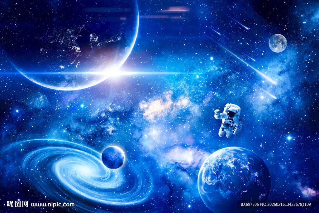 外太空宇宙星球银河黑洞星空背景