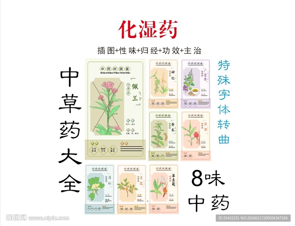 中草药大全之化湿药