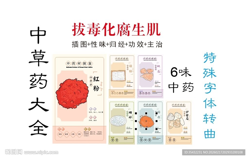 中草药大全之拔毒化腐生肌药