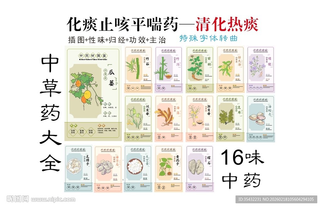 中草药大之清热化痰药