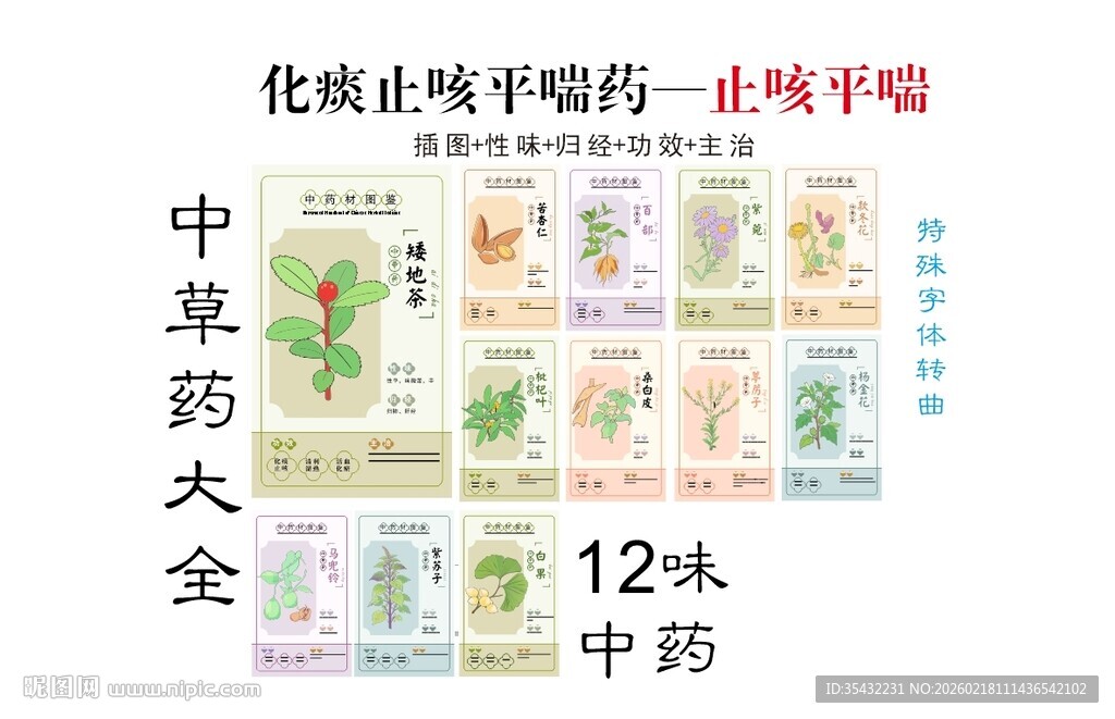 中草药大全之止咳平喘药