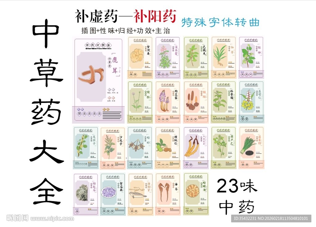 中草药大全之补阴药