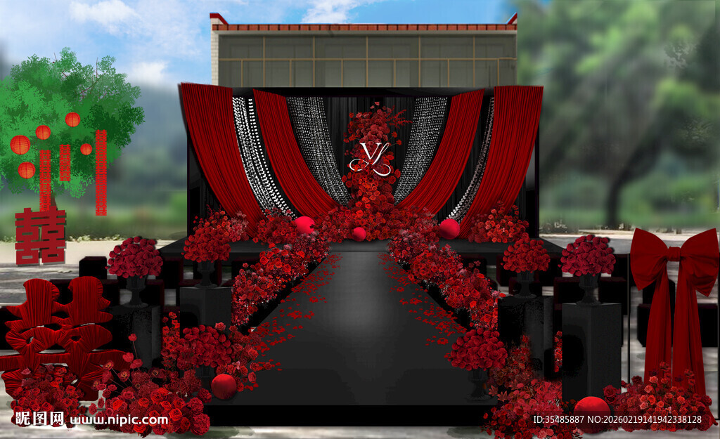 布幔婚礼源文件