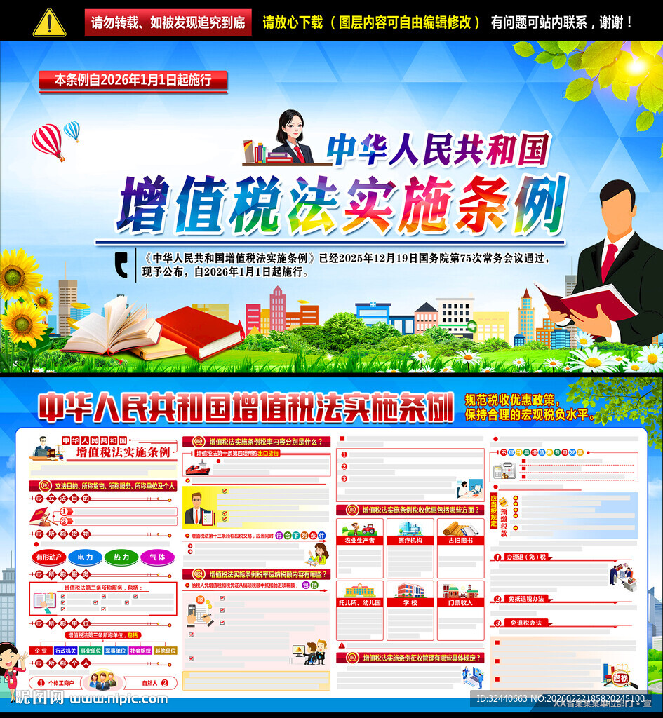 增值税法实施条例展板