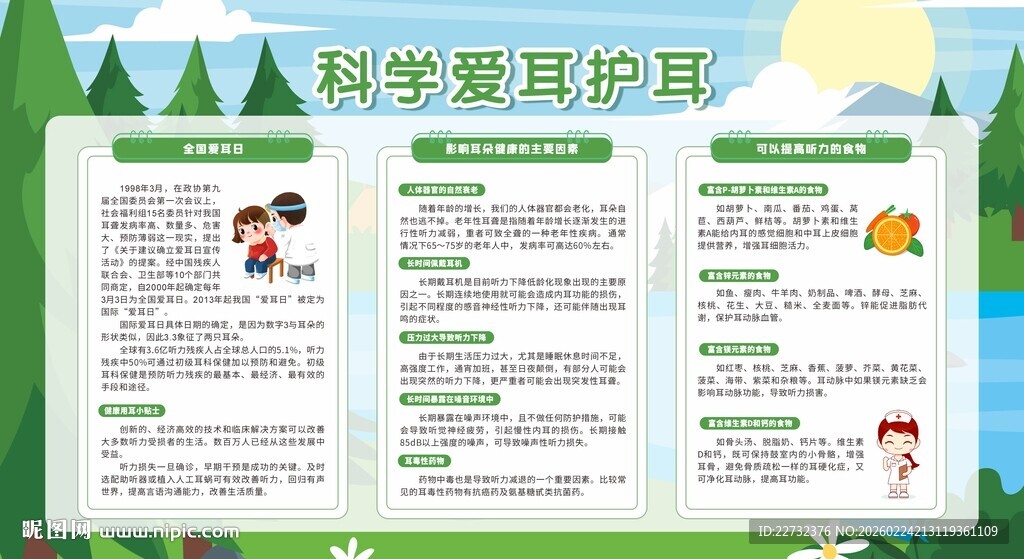 全国爱耳日展板