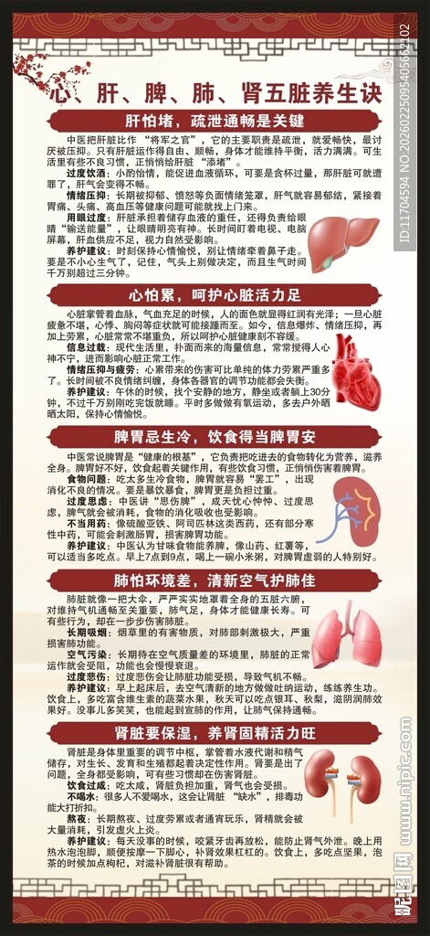 中医养生知识展架