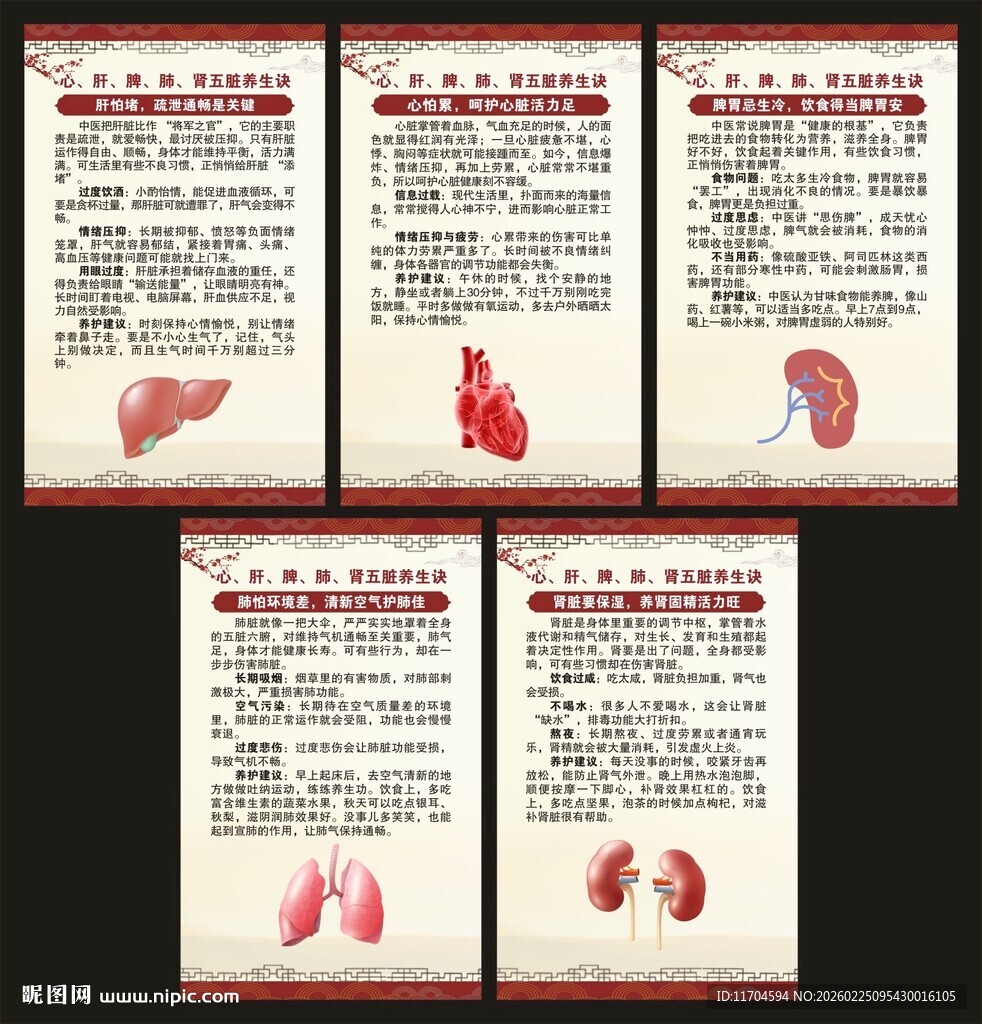 中医养生知识展板