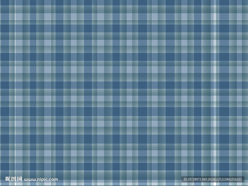 蓝色格子布