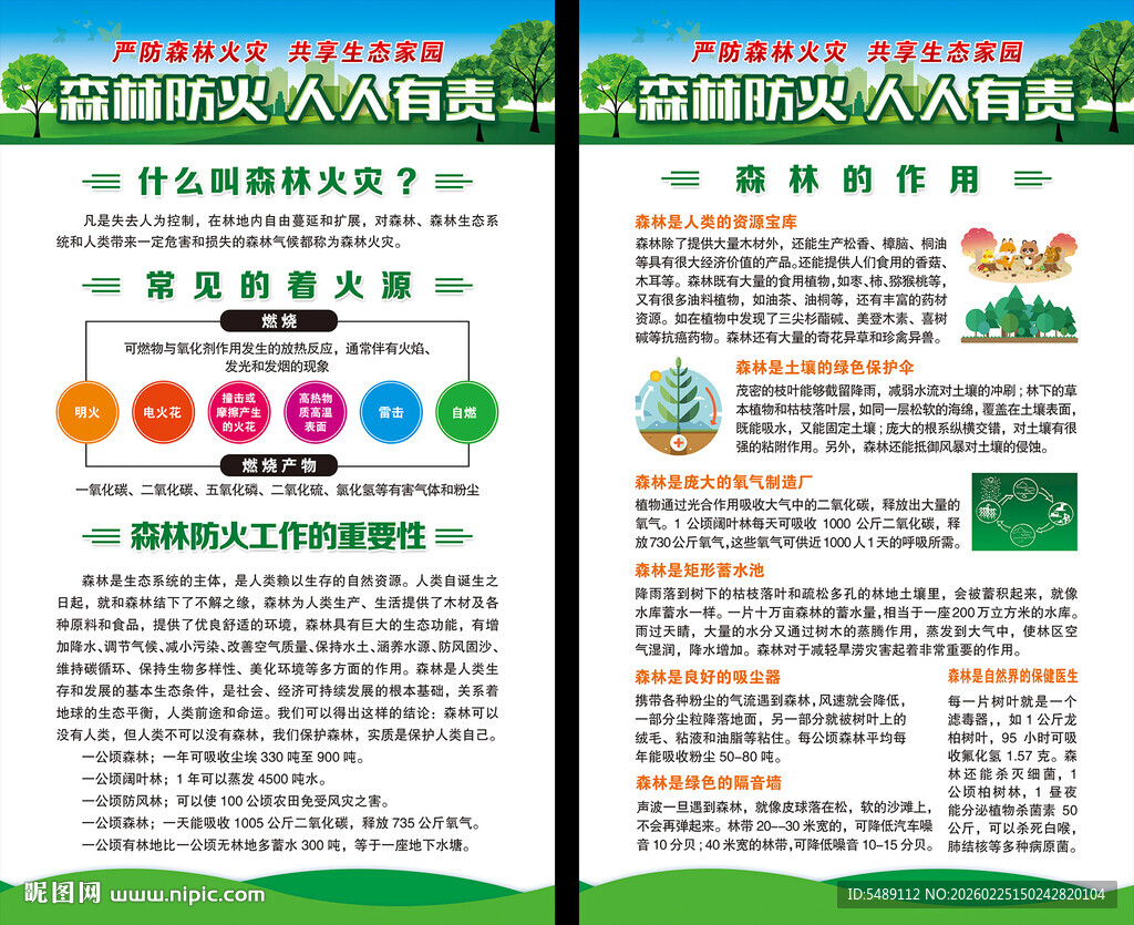 森林防火海报