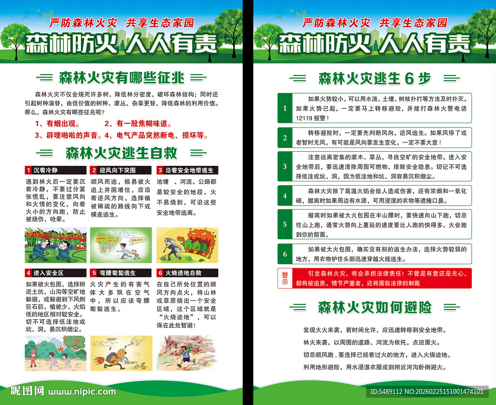 森林防火海报