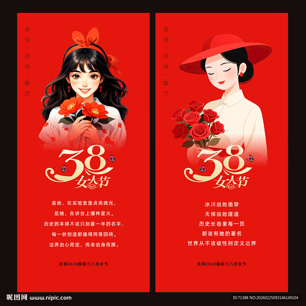 38妇女节海报