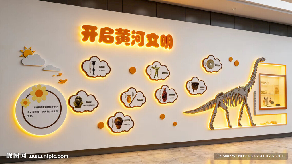 开启黄河之旅展示墙