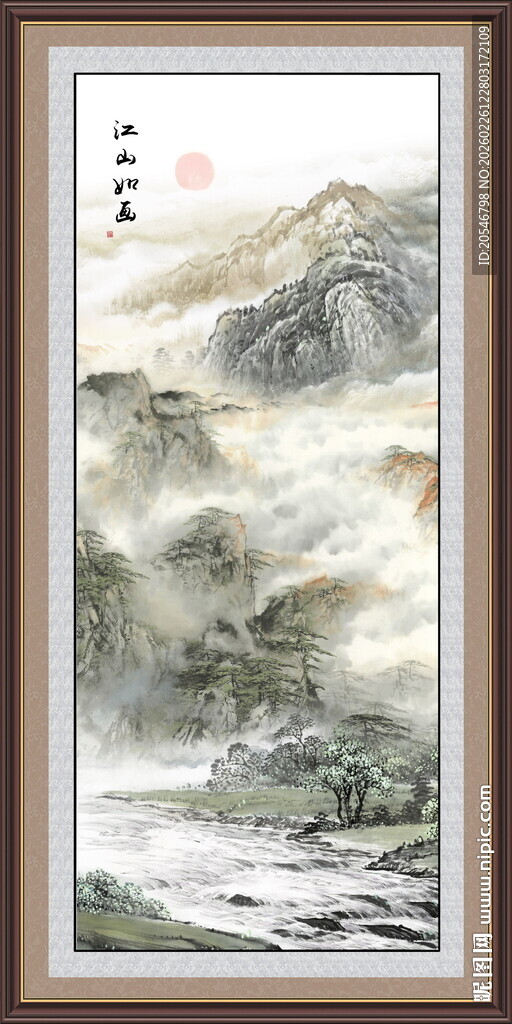 新中式国画墙壁画