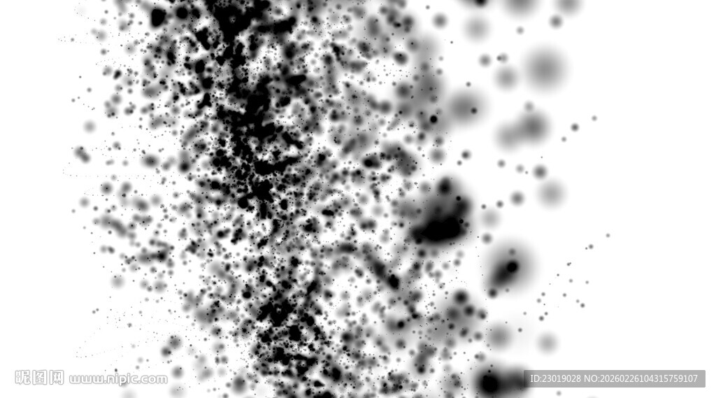 粒子水墨墨迹