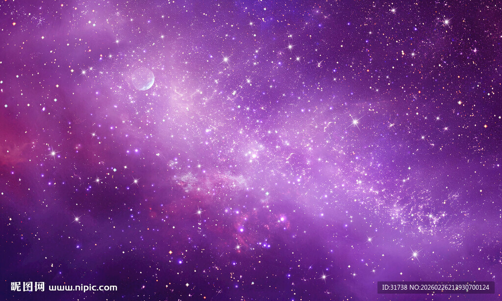 紫色宇宙星空背景图
