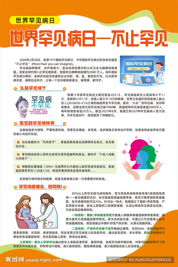 世界罕见病日海报