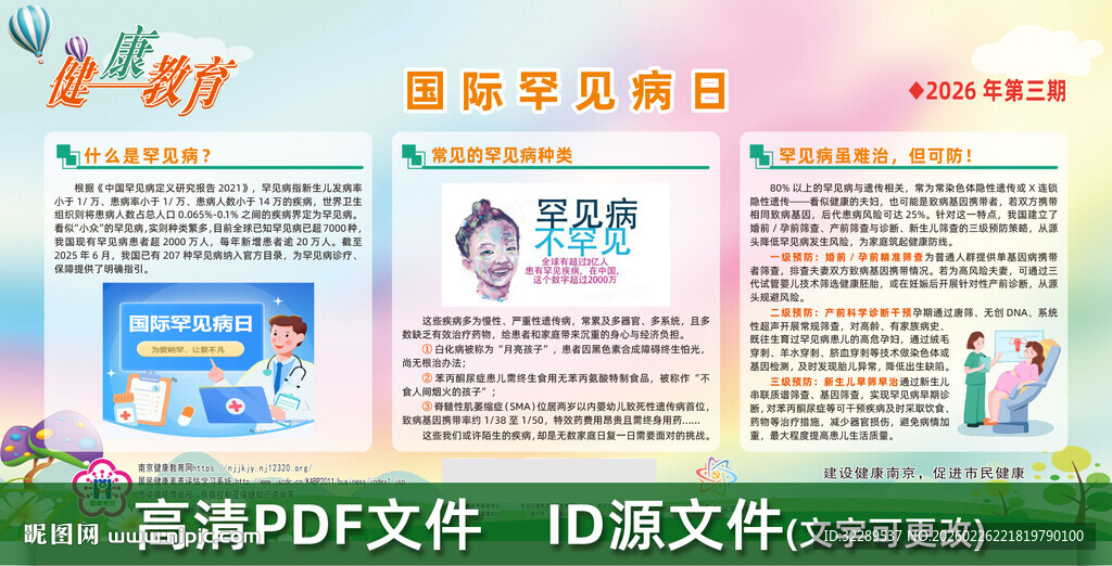 世界国际罕见病日宣传栏