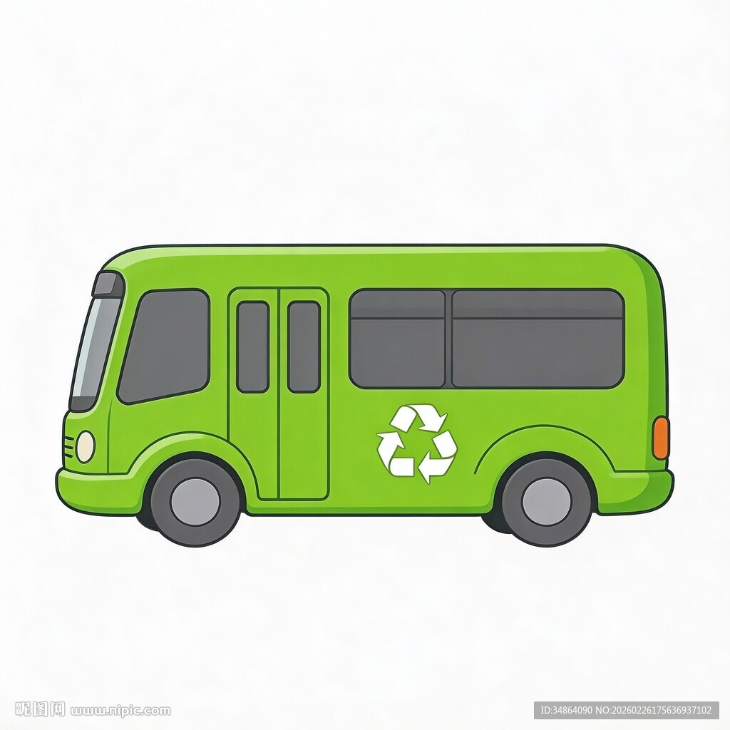 绿色环保回收巴士