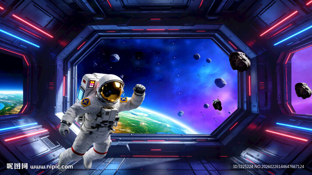未来太空舱内部