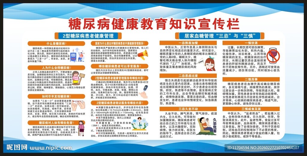 糖尿病日宣传栏