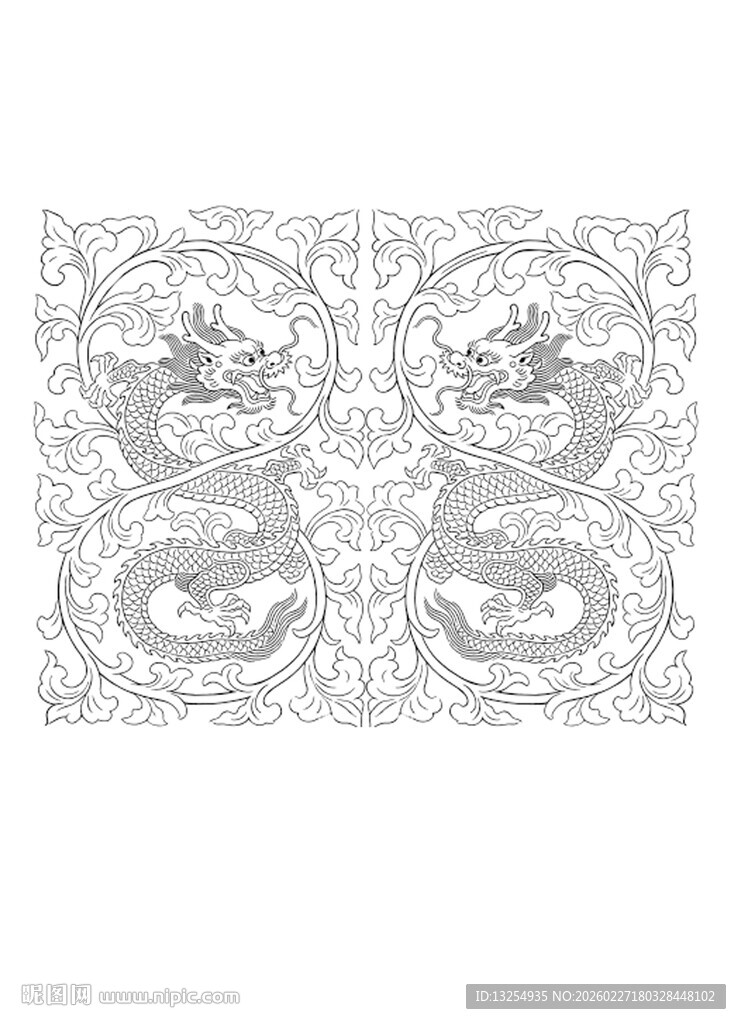 龙纹 缠枝纹