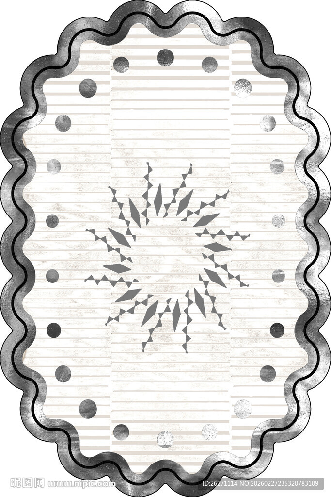 复古装饰花纹边框图案