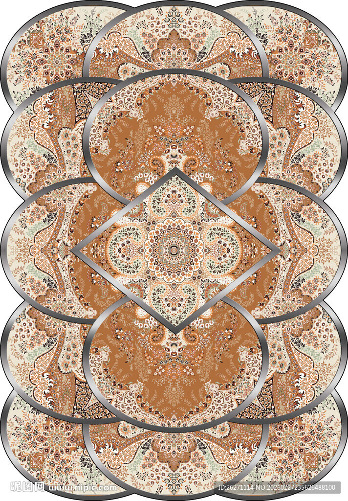 复古几何花纹装饰图案