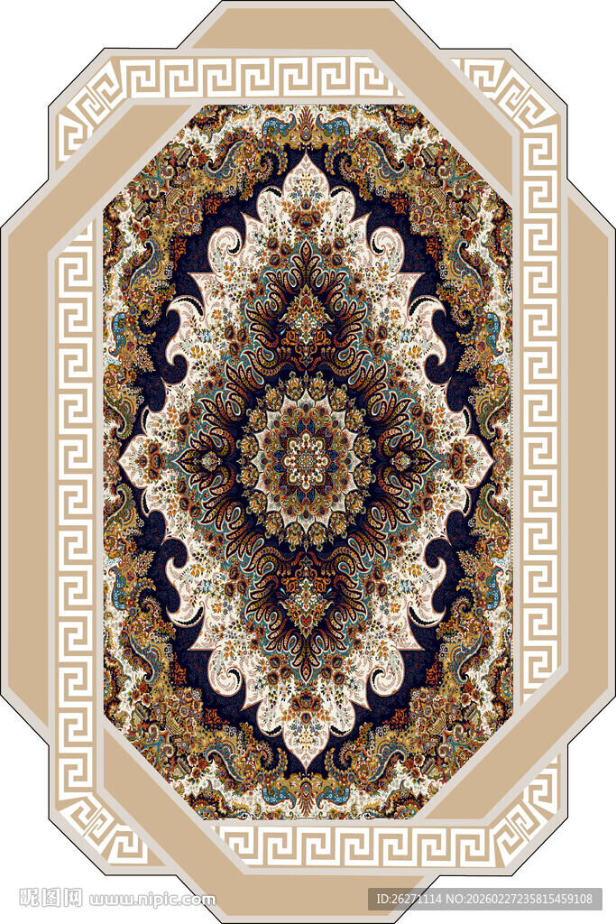 精美传统花纹地毯图案