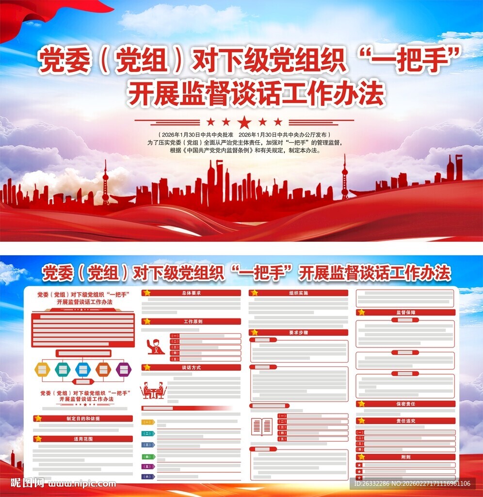 监督谈话工作办法展板
