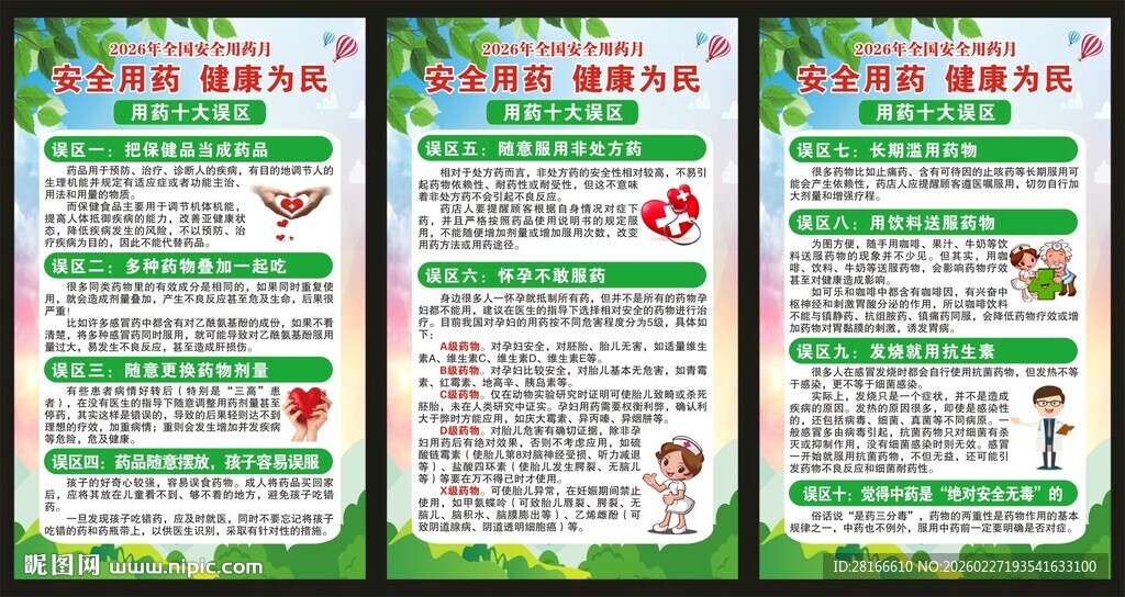 全国安全用药月展板