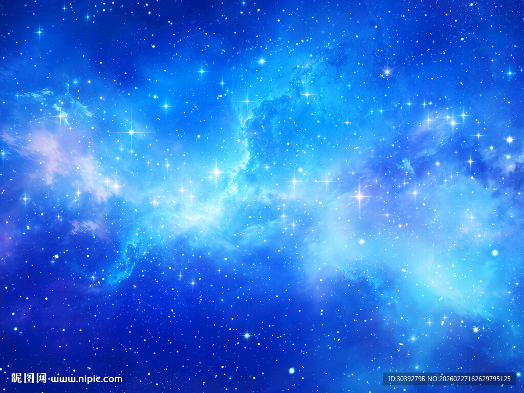 蓝色星空背景