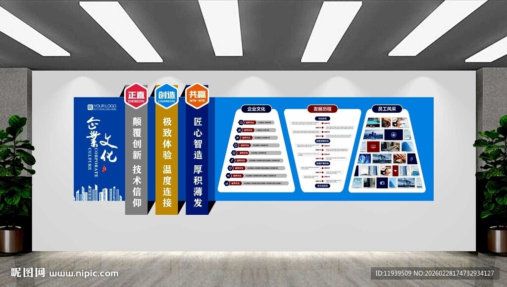 企业荣誉墙 发展历程