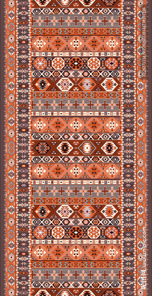 民族风几何图案地毯