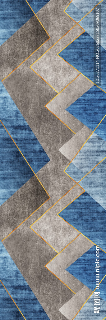 几何图案拼接地毯纹理