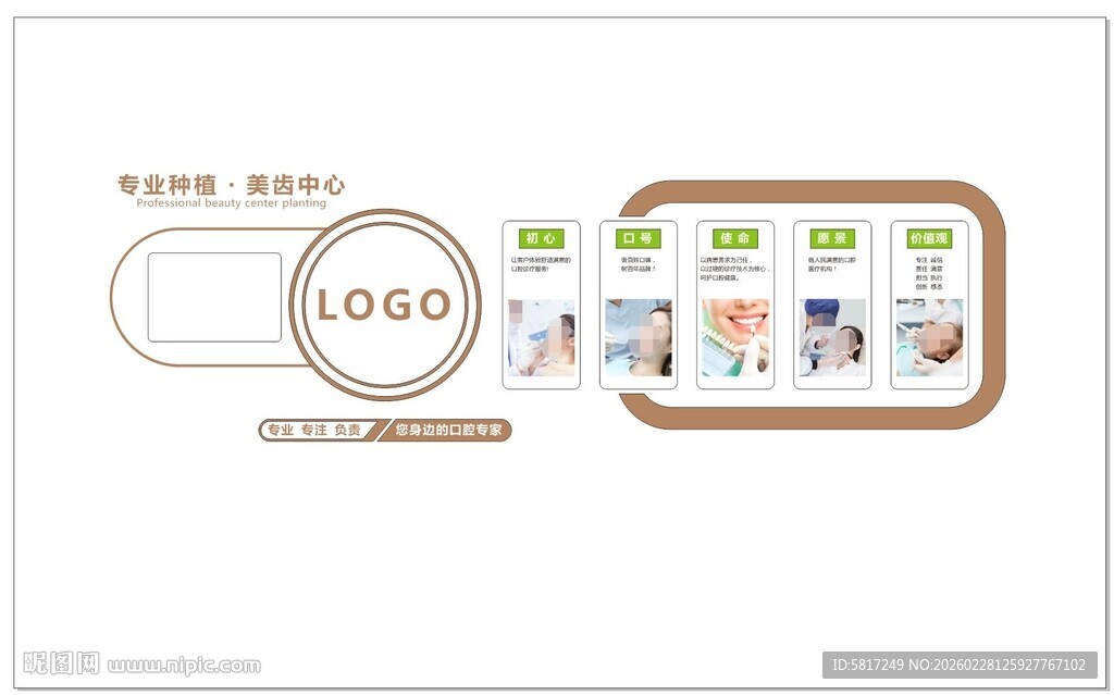口腔机构文化墙