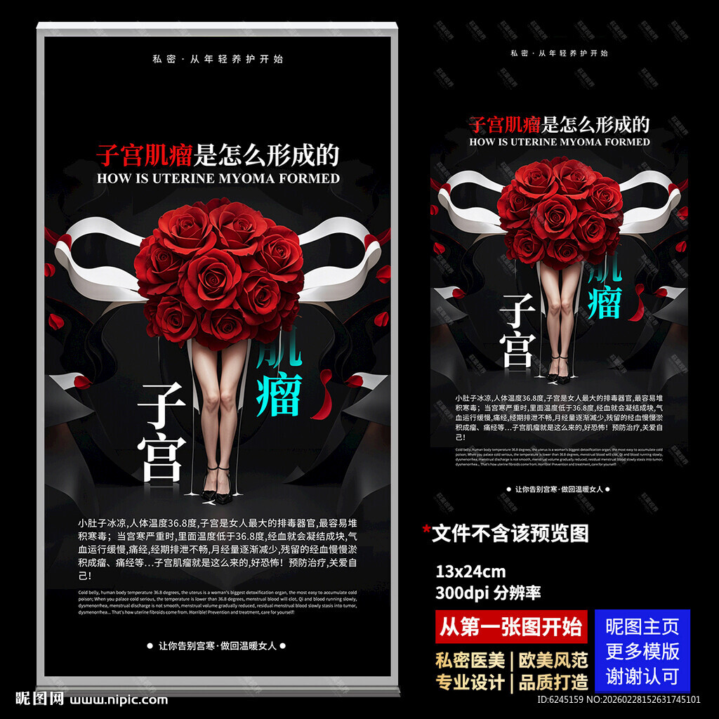 私密海报 女性保养 子宫海报图