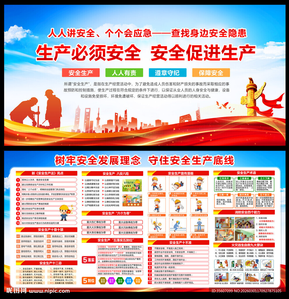 2026年安全生产展板