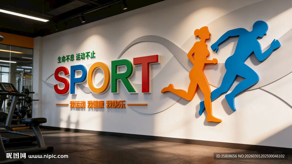 健身房文化墙