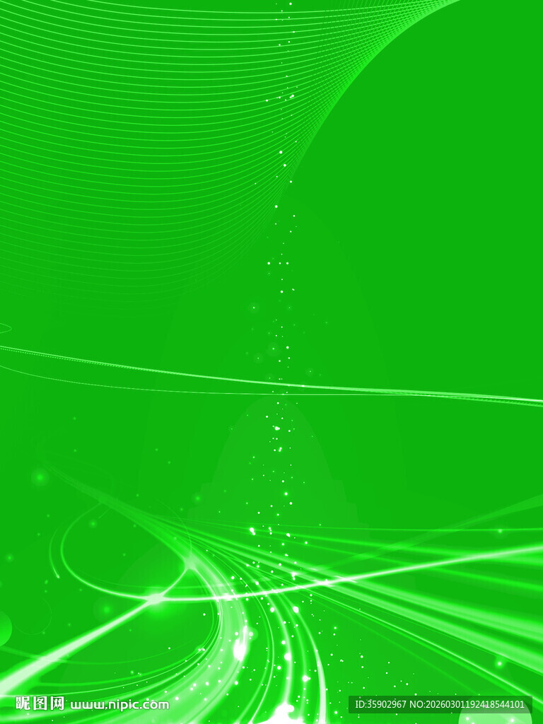 绿色动感线条抽象背景图