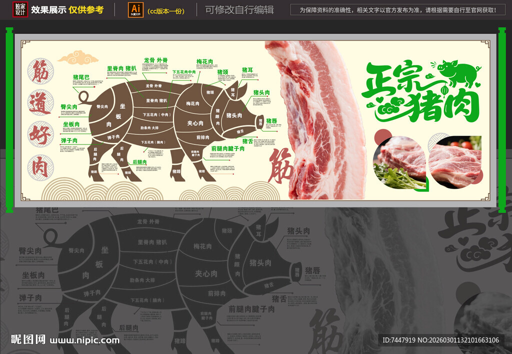 猪肉海报