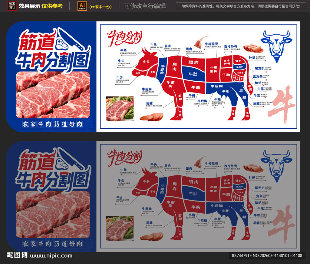 牛肉促销海报展示