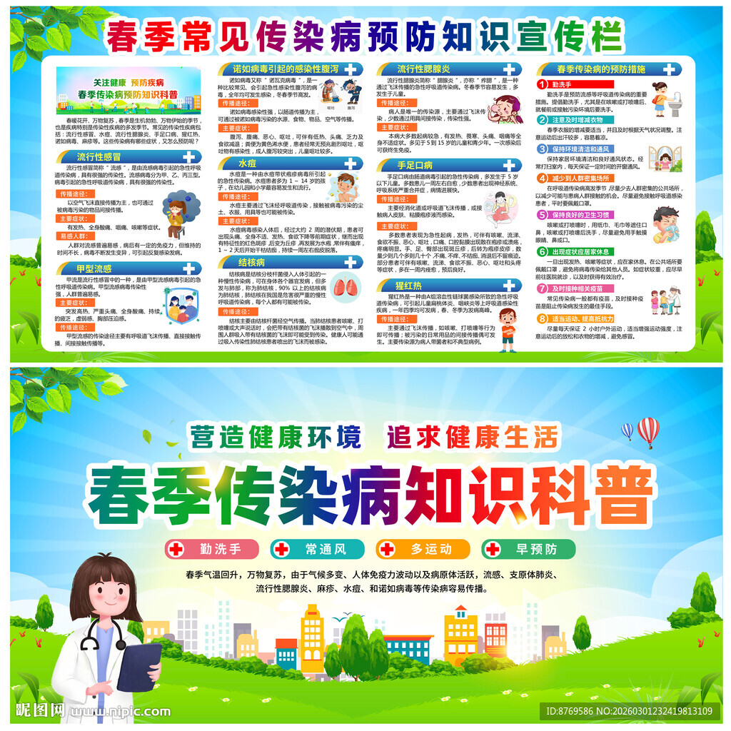 春季传染病宣传栏