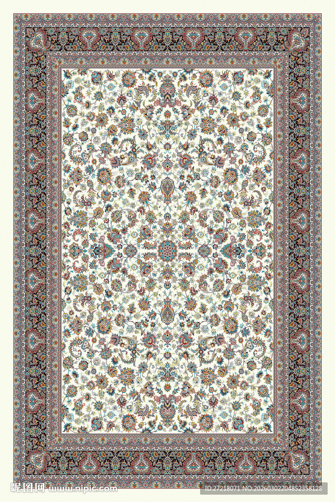 精美传统花纹地毯图案