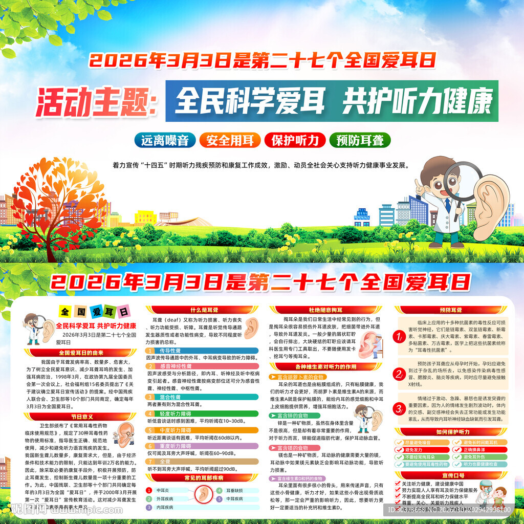 全国爱耳日展板