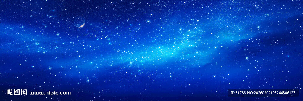 蓝色星空天花软膜