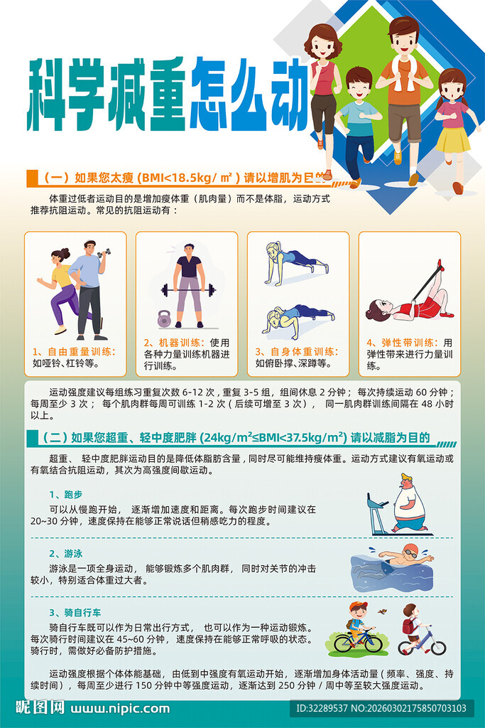 科学减重怎么动海报