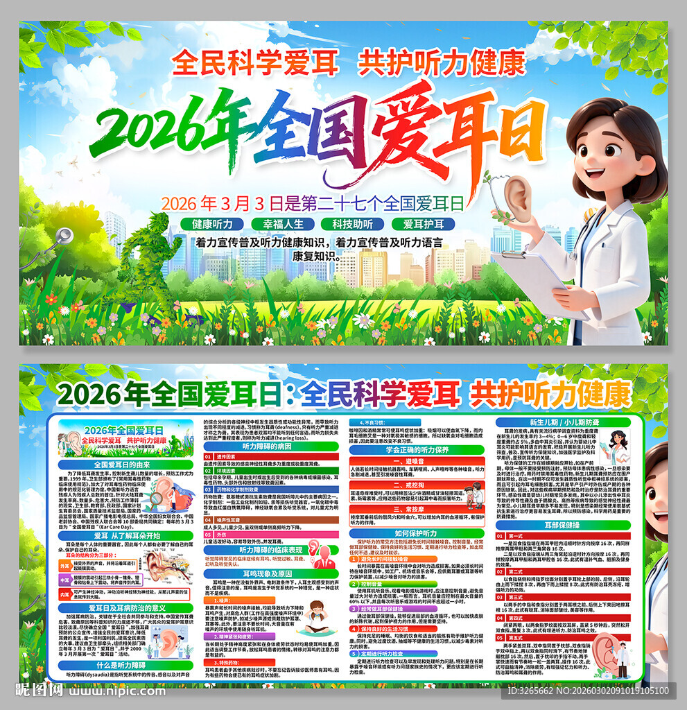 2026年全国爱耳日展板