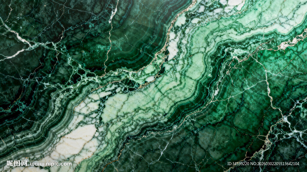 祖母绿大理石纹理图案