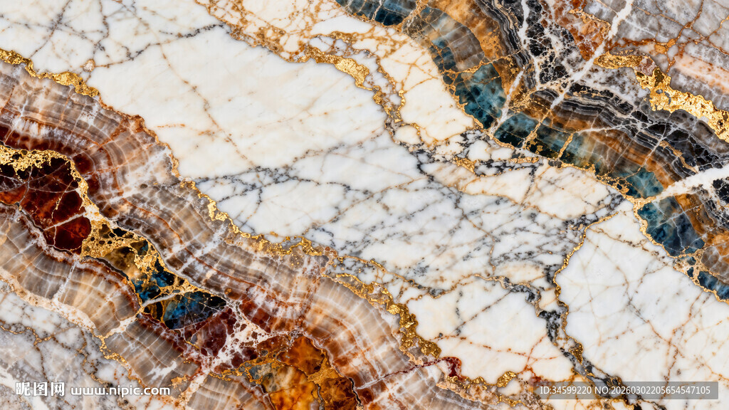 绚丽大理石纹理图案