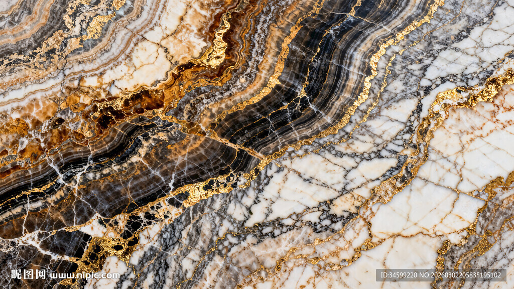 奢华大理石纹理图案